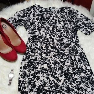 H & M Dress (Black and Cream)
